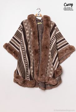 Immagine di PONCHO WITH FUR